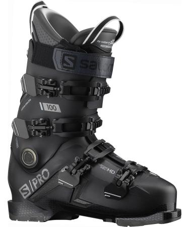 Salomon S/Pro 100 GW Mens Ski Boots Black/Belluga/Dark Silver Metallic 12/12.5 (30/30.5)