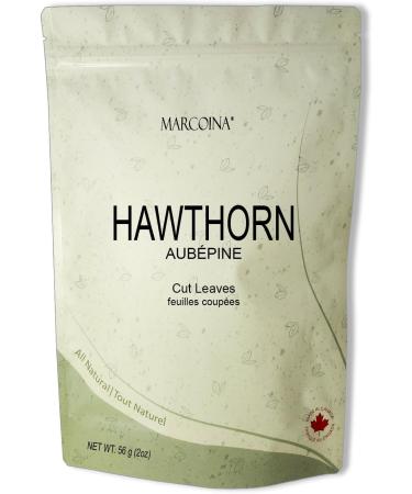 Marcoina Hawthorn Leaves Herbal Tea - Caffeine-Free Cut Leaf 56g(2oz) Origin from Bulgaria Premium Quality in Resealable Bag Kosher Vegetarian Vegan Non-GMO HAWTHORN Leaves Cut 56-g. / 2-oz. - Buy Online on GoSupps.com