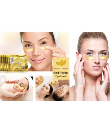 25 Pairs of 24K Gold Under Eye Gel Pads - Reduce Dark Circles Wrinkles & Puffiness - Anti-Aging Moisture Mask - Buy Online on GoSupps.com