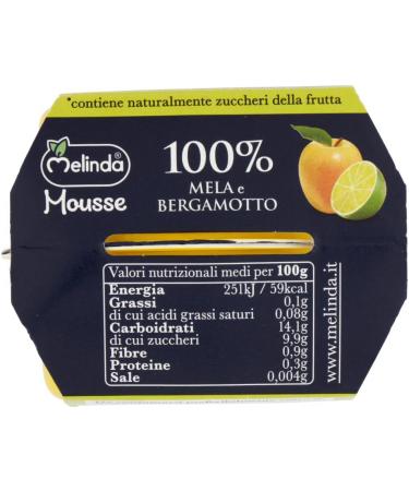  Italian Gourmet E.R. Melinda Apple and Bergamot Mousse 100% Natural Fruit Puree Apple and Bergamot (2 x 100 g) + Gourmet Italian Tomato Pulp Box 400 g - Buy Online on GoSupps.com
