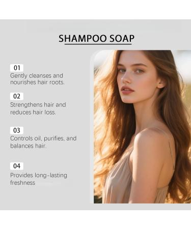 BRVLY Nature Triangle Shampoo Bar Strengthens & Smoothes Hair Helps Control Oil & Soothe Dry Itchy Scalp Gentle Cleansing & Nourishing Soap for Women & Men 3 - Buy Online on GoSupps.com