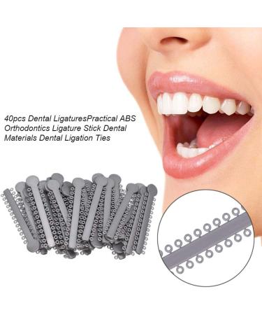 MIBICIRI 2Bag/2080Pcs Dental Orthodontic Ligature Ties Orthodontic O-Rings Elastic Rubber Bands for Braces Teeth (Grey) - Buy Online on GoSupps.com