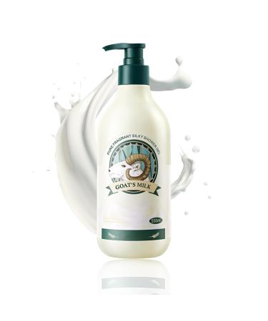 LJYBoBin Goat Milk Body Wash Foaming Bath with Fresh Goat Milk Gentle Moisturizing Body Lotion Refreshing Smooth Liquid SKin Cleanser for All Skin Types 19.35 Fl Oz