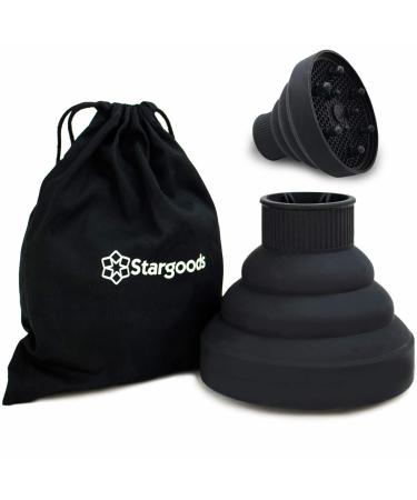 Stargoods Silicone Hair Dryer Diffuser, Black Universal Black