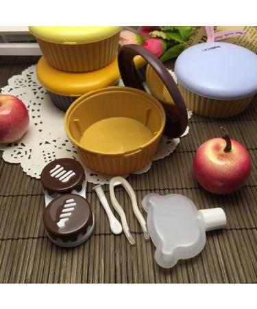 Pink Contact Lens Case & Travel Set - Stylish Lens Container & Muffin Box - Buy Online on GoSupps.com