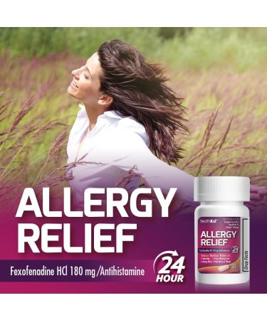 HealthA2Z Fexofenadine Hydrochloride 180mg | Antihistamine | Value Pack | 24-Hour Antihistamine for Allergy Relief | 30 Count (Pack of 24) | 720 Total Capelets - Buy Online on GoSupps.com