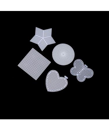 EXCEART 50 Pcs Clear Plastic Mesh Canvas for Needlepoint Embroidery - Cross Stitch Art Craft Shapes Included - Buy Online on GoSupps.com