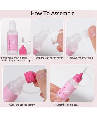 Squeeze Glue Remover - 15ml Polish Removal Formula Long-Lasting Base Cleanser | Perfect for Home Manicures Pedicures Salon Setup Bridal Styling - Buy Online on GoSupps.com