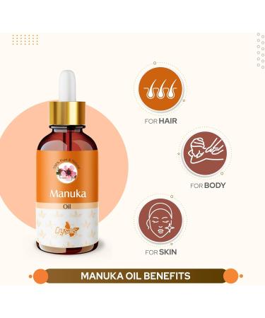 Crysalis Manuka Oil Cosmetic Grade (100 ml / 3.38 fl oz) - Aromatic Botanical Oil for Skin Care Hair Blends & DIY Formulations - Buy Online on GoSupps.com