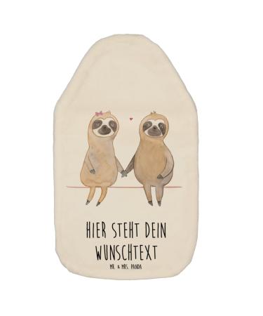 Mr. & Mrs. Panda Personalized warm bottle slower couple - personalized gifts personalized grain pillows sloth decoration lovers white personalized