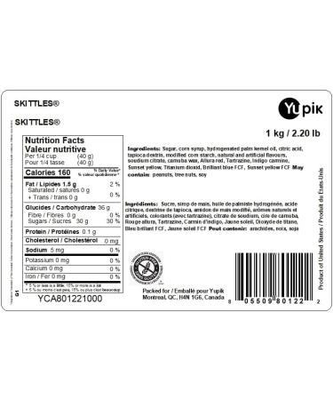 Yupik Skittles Original Fruity Flavor 1 kg Chewy Candy Rainbow Colors Small Pieces Fun Treat Delicious Snacks Ideal for Gifting Holidays & Baking - Buy Online on GoSupps.com