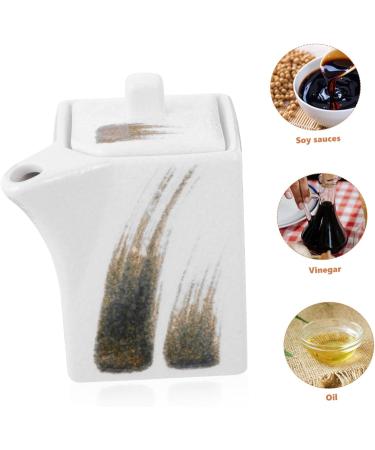 ABOOFAN Ceramic Sauce Vinegar Pot Vinegar Pouring Bottle Vinegar Canister Vintage Soy Sauce Dispenser Dressing Dispenser Bottle Shoyu Soy Sauce Bottle Sauce Jar Ceramics White Mini Oil 9.2X7.5X6CM White - Buy Online on GoSupps.com