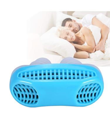 Upgraded Version 2 in 1 Electronic Anti Snoring Devices Air Purifier Anti Snoring Devices to Natural and Comfortable Sleep - Snoring Solution Nasal Dilator for Breathing (Blue)