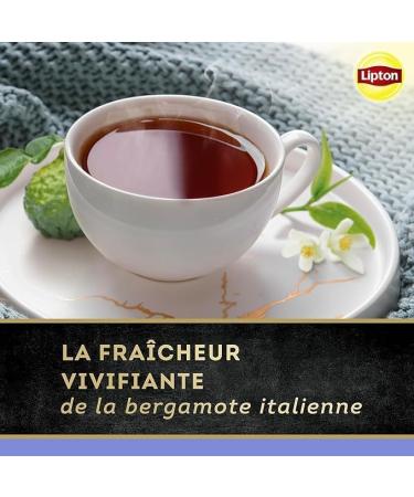 Lipton Earl Grey Black Tea Rainforest Alliance Label 60 Sachets (Pack of 3x20 Sachets) - Buy Online on GoSupps.com