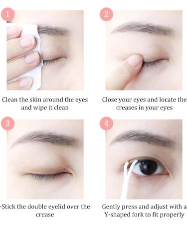 Invisible Eyelid Lifter Strips Kit Self-Adhesive Double Eyelid Tapes with Fork Rod Tweezer for Hooded Droopy Mono-eyelids 300 Pairs - Buy Online on GoSupps.com