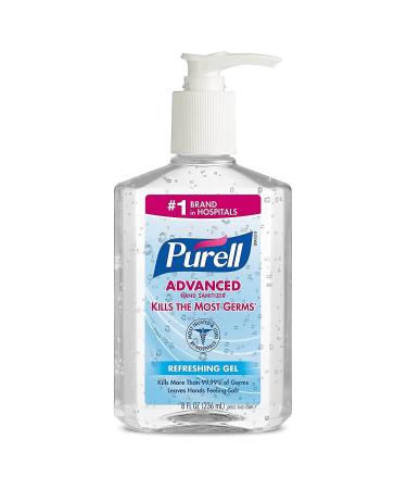 Purell Advanced Instant Hand Sanitizer Gel 8 oz (Pack of 3)