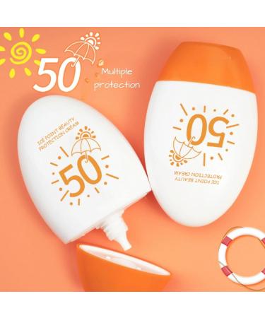 IZBEAUVO Sunscreen SPF 50 UV Protetion Sun Cream Moisturising Face Sunscreen Strong UVA & UVB Protetion Sun Lotion For Body And Face Against Sun Exposure Long Lasting Non Greasy&Lightweight - Buy Online on GoSupps.com