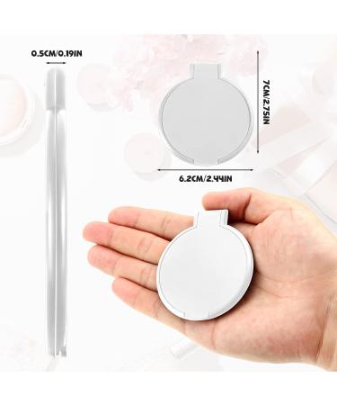 Yalikop Round Mirror Compact - Portable Mini Folding Makeup Mirror for Women Girls - Travel Daily Use - White (36 Pieces) - Buy Online on GoSupps.com