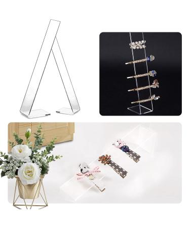Acrylic Hair Clip Display Stand Set - L-Shaped Hairpin Holder for Girls | Transparent Holder for Hair Clip Organization - Buy Online on GoSupps.com