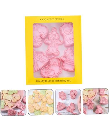 FUNOMOCYA Rabbit 1 Plastic Mold Biscuits Cartoon Cookie Pressing Molds Tools Biscuit/DIY Baking Embossed Elephant 7.6x5cm Pink - Buy Online on GoSupps.com