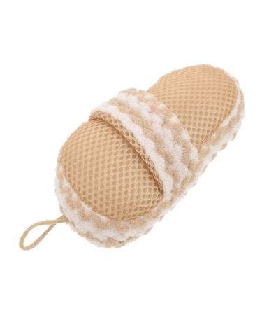 FRCOLOR Scrub Slippers Cleaning Tool Bath Body Wash Scrubber Exfoliating Shower Scrubber Body Scrubber Shower Scrubber for Adults Cute Shower Wipe Sponge Tub Silk Floss 16.00X8.00X6.00CM Picture 1