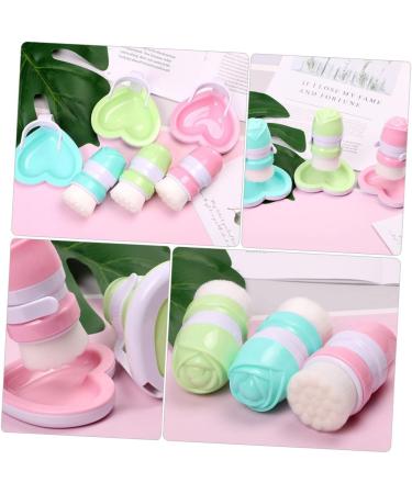 MAGICLULU 1pc Face Brush Cleansing Facial Brush Facial Exfoliating Brush Face Cleaning Brush Cosmetic Brush Facial Cleanser Home Facial Brush Household Miss Detergent Fiber Wool 11x8cm Green - Buy Online on GoSupps.com