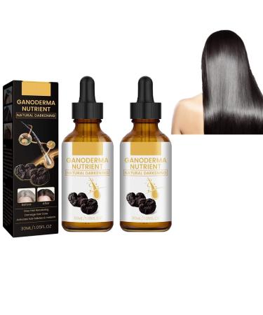 EPMANN 2Pcs DARKA Anti-Greying Hair Serum Hair Darkening Serum Organic Ganoderma Nutrient Hair Grey Reverse Essence Darken Your Hair Naturally Without Harming Them 1 Fl Oz (Pack of 2)