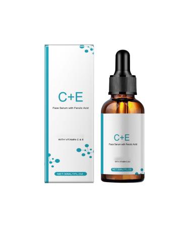 Vitamin C + E Facial Serum Vitamin CE Serum with Ferulic Acid for Women Vitamin E and Ferulic Serum Skin Care Vitamin C Serum for Face Dark Spot Corrector AntiAging 30 ml 1er Pack