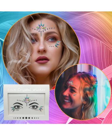 Sparkling Face Gems: Self-Adhesive Rhinestone Body Jewels - Perfect for Parties and Stage Makeup - Buy Online on GoSupps.com