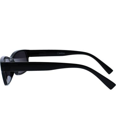 Men's Large Black Reading Glasses Twin Pack with Sun Readers - RS11-1 +2.00 - Spring Hinges - The Reading Glasses Company - Worldwide Shipping - Buy Online on GoSupps.com