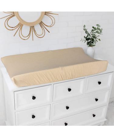 Muslin Changing Pad Cover Unisex  Solid Color Muslin Baby Changing Mats for Boys & Girls  100% Cotton 3-Pack Breathable and Skin-Friendly Changing Table Covers  Large White v2 - Buy Online on GoSupps.com