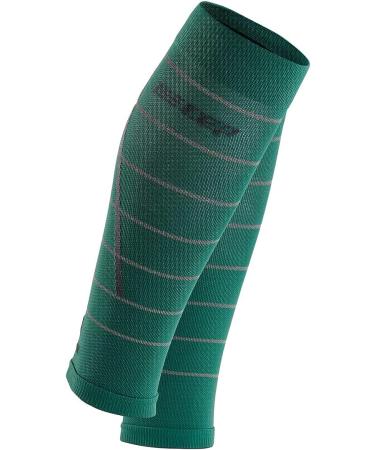 CEP Reflective Green Calf Sleeves - Women II | High Visibility Compression Gear - Buy Online on GoSupps.com