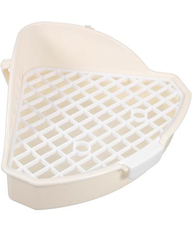 BESPORTBLE 2pcs Rabbit Triangle Toilet Plastic Pet Potty Indoor Bunny Potty Tray Pet Cage Abs White 25.00X19.00X10.00CMx2pcs Whitex2pcs - Buy Online on GoSupps.com