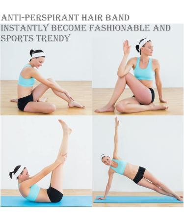 12 Pack Sports Headbands for Women | Cotton Elastic Yoga Hair Bands for Running Pilates & Cycling - Buy Online on GoSupps.com