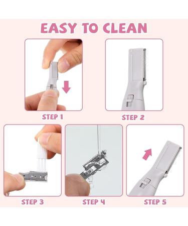 Buy Electric Eyebrow Trimmer - Sonic Smooth Portable Hair Shaper Kit for Women & Men | Painless Trimming for Face Lips Armpits & Body (Silver - Buy Online on GoSupps.com