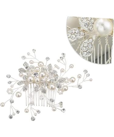 minkissy Tiara Bridal Headdress Bridal Hair Comb Women Hairpin Wedding Headpiece European and American Hair Dryer Bride - Buy Online on GoSupps.com