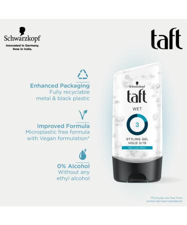 SCHWARZKOPF Taft Looks Wet Look Shine Gel 150 ml - Buy Online on GoSupps.com