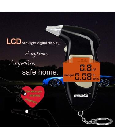 GREENWON Breathalyzer Keychain - Digital Alcohol Tester with Audible Alert and LCD Display - Portable & Reliable for Personal Use - Buy Online on GoSupps.com