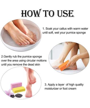Useful and Nice4 Pcs Pumice Stone for Feet Hard Dead Skin Cracked Heel Callus Remover for Feet Skin Callus Remover & Scrubber - Buy Online on GoSupps.com