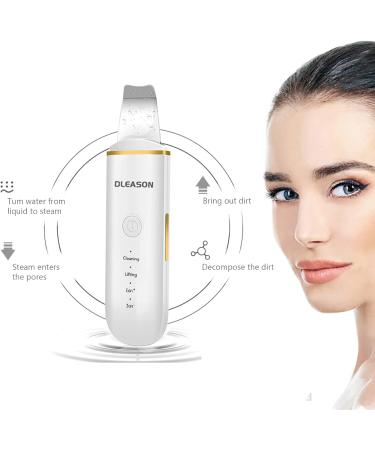 Dleason Skin Scrubber Face Spatula Skin Spatula Pore Cleaner Blackhead Remover Tools for Facial Deep Cleansing-4 Modes-White - Buy Online on GoSupps.com