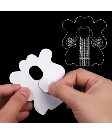 BNG 100 Pcs Square Nail Forms - French Acrylic UV Gel Tips & Stencil for Master Manicure - Black Extension Tools - Buy Online on GoSupps.com