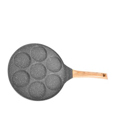 Zerodeko Mini Wok 1pc Seven-Hole Egg Frying Pan Dumplings Frying Pan Small Egg Pan Japanese Omelette Pan Sandwich Pans Versatile Frying Pan Egg Dumplings Medical Stone Multifunctional Pot