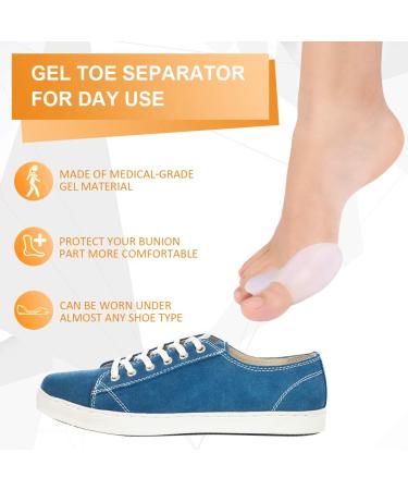 Gel Big Toe Bunion Guard Kit - Men and Women Bunion Corrector & Straightener for Hammer Toe. Ideal for Running & Sleeping - Day/Night Treatment - Buy Online on GoSupps.com