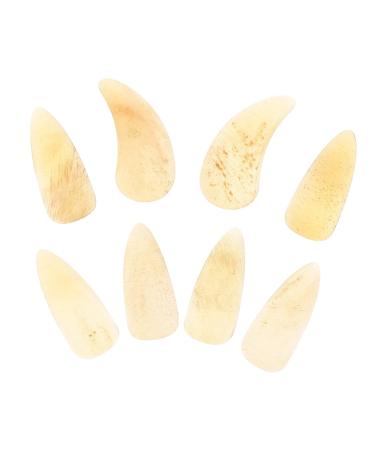 8pcs Guzheng nails music thumb pick acoustic guitar picks guzheng ox horn pick guzheng picks ukulele pick thin guitar picks Fingertip Covers kid stuff horns child Fingerstyle bass 3X1.2X0.1CM Light Yellow 01