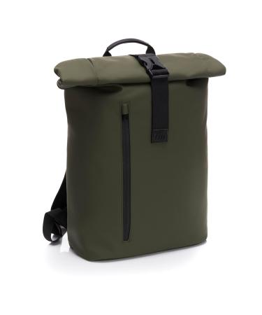 Fillikid Fill Baby Wrap Rucksack Oslo Exclusive |Functional diaper bag backpack with roller top design |Baby diaper bag Large storage space |Baby bag water repellent for mom and dad green