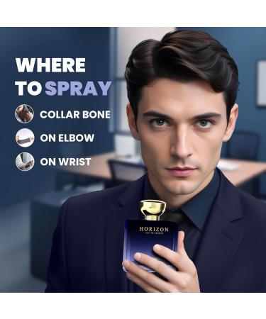 Arabian Aroma Horizon Men's Perfume | Fresh and Long-Lasting Fragrance | Refreshing fragrance for men | Eau De Perfume | Long Lasting Perfumes for Men (100ml) - Buy Online on GoSupps.com