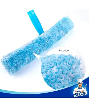 MR.SIGA Professional Window Cleaning Combo - 14-inch Squeegee & Microfiber Scrubber - Buy Online on GoSupps.com