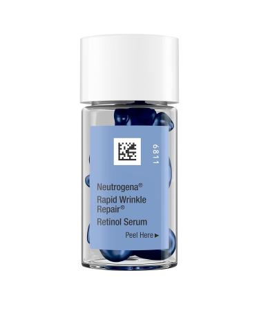 Neutrogena Rapid Wrinkle Repair Retinol Face Serum Capsules - Fragrance-Free Anti-Aging Serum for Fine Lines & Wrinkles - Alcohol-Free Non-Greasy 7 Count - Buy Online on GoSupps.com