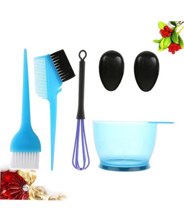 SOLUSTRE 5 pi ces Set de Outils de Coloration Cheveux Professionnel Bleu avec Bol Gradu Antid rapant Pinceau Poils Mixtes et Accessoires Durables pour Salon et Usage Domestique - Buy Online on GoSupps.com
