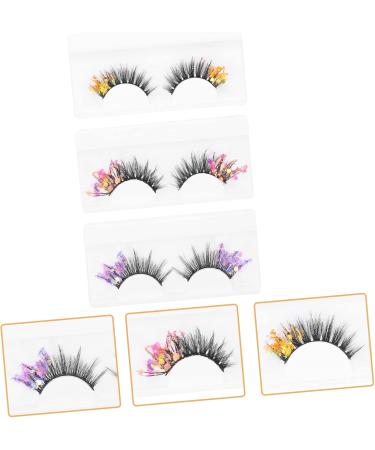minkissy 6 Pairs Fluorescent False Eyelashes Fake Eyelashes Artificial Eyelashes Fluffy Wispy Lashes Lash Extensions Natural False Eyelashes Lash Natural Look Flash High-grade Fiber 3d - Buy Online on GoSupps.com